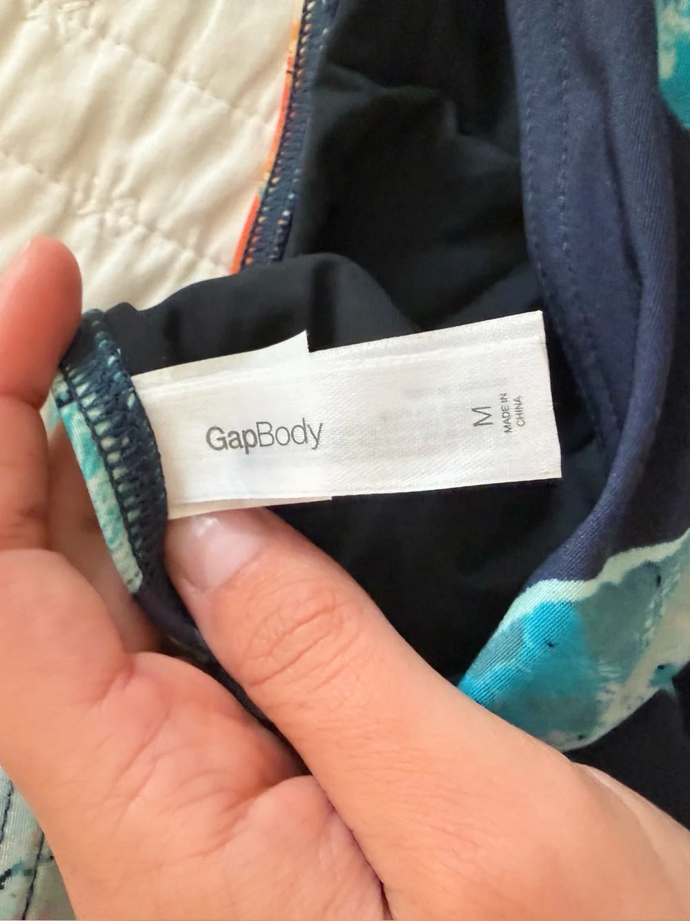 GAP Floral Bandeau Bikini Set - Navy & Teal